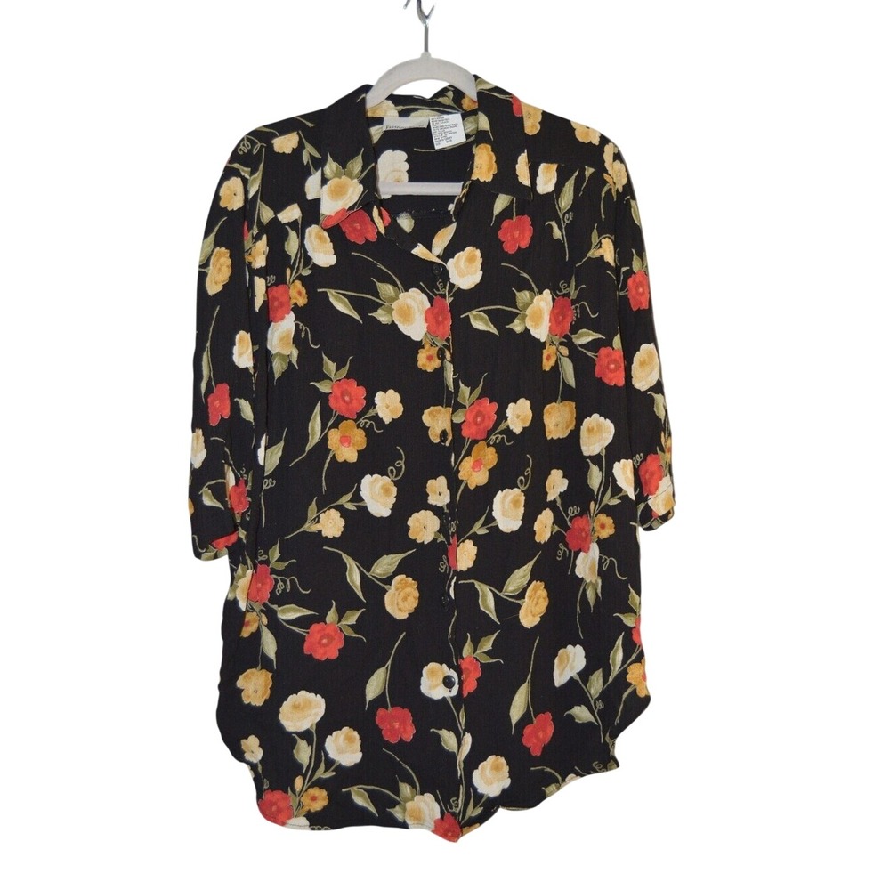 Fashion Bug black floral blouse